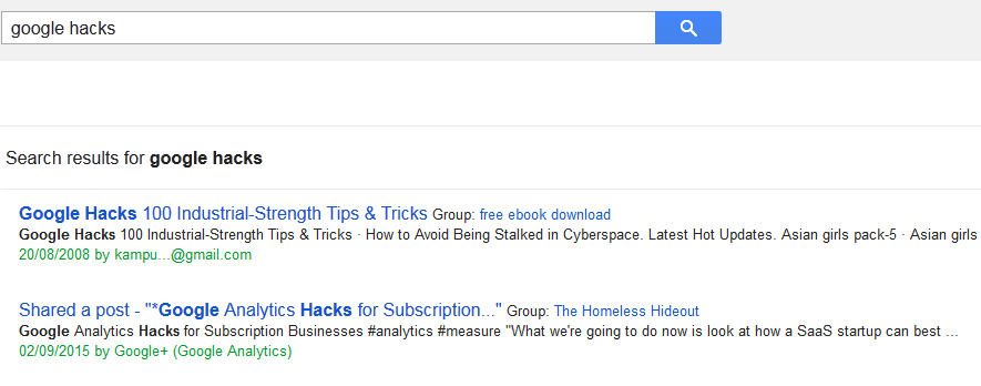 google search tricks and secrets
