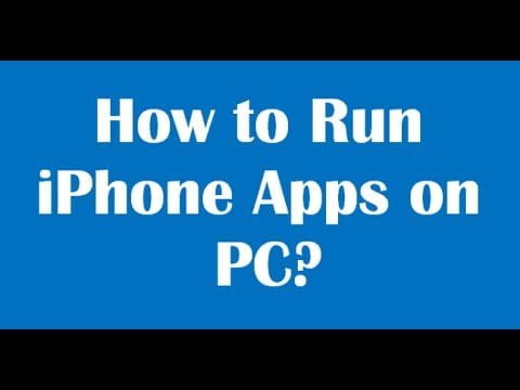 How to run ios apps on PC