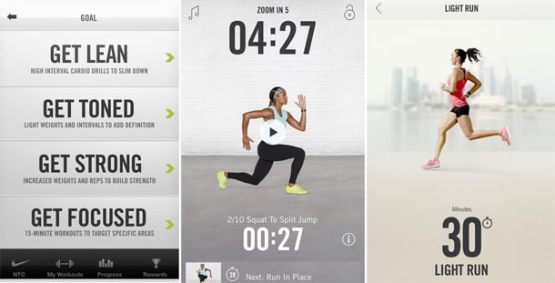 Nike Training fitness apps for iPhone