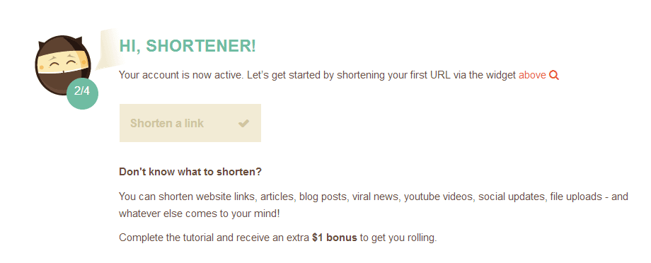 How to register on shorte.st