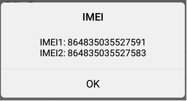 Check IMEI number on android mobile 